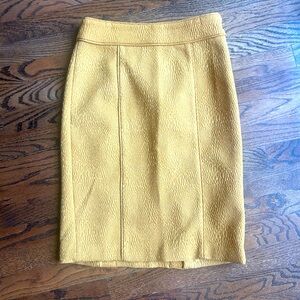 Banana Republic gold pencil skirt size 0